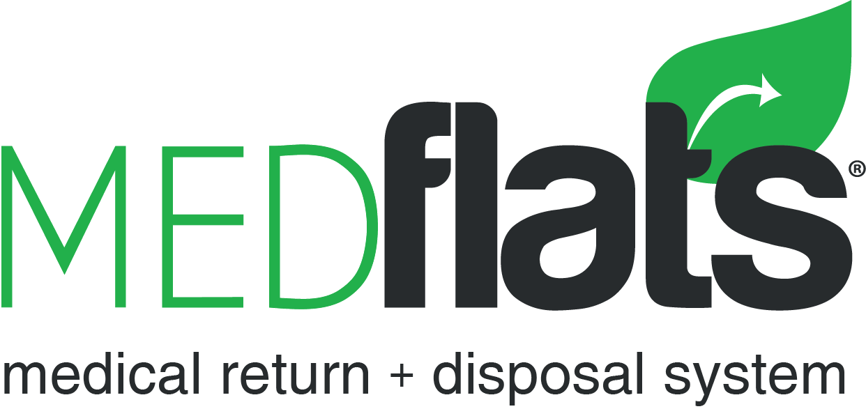 MedFlats medical return + disposal system logo