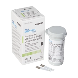 image of the McKesson brand glucose monitoring test strips - clicks through to diabetic test kits category page